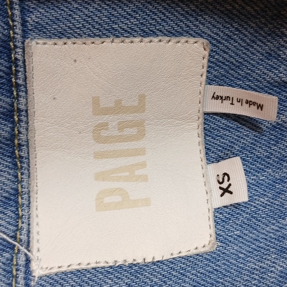 Paige Cropped Pacey Denim Jacket XS - Picture 10 of 14